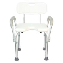 Banqueta Cadeira para Banho Ajustável com Encosto e Braços Conforto e Segurança para Idosos Winner Med