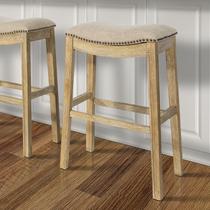 Banqueta com altura de barra New Ridge Home Goods 31 Saddle Natural