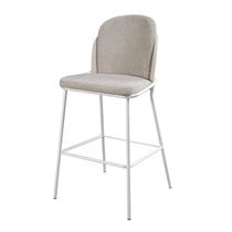 Banqueta com Assento Estofado e Base em Aço Carbono com Pintura Automotiva Luna Exclusiva Banqueta com Assento Estofado e Base em Aço Carbono com Pintura Automotiva Luna Exclusiva
