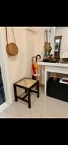 Banqueta com palha da Índia