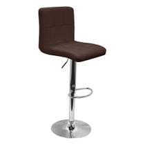 Banqueta Confort Gomos Estofada Couro Giratória c/ regulagem