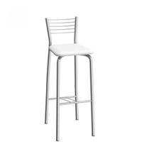 Banqueta de Aço Barcelona 98cm Branco