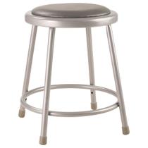 Banqueta de aço National Public Seating 6418 com assento de vinil de 18 cm Banqueta de aço National Public Seating 6418 com assento de vinil de 18 cm