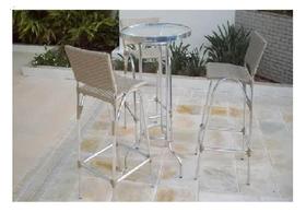 Banqueta De Aluminio Para Cozinha Bar Bancada - Sem Mesa