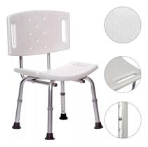 Banqueta De Banho Com Encosto Ajustavel De Aluminio