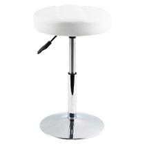 Banqueta de bar FURWOO giratória ajustável em couro PU branco 100 kg Banqueta de bar FURWOO giratória ajustável em couro PU branco 100 kg