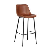 Banqueta De Cozinha Genova Marrom Rivatti Kit 2 Unidades