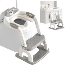 Banqueta de degrau 2 em 1 Potty Training Seat kimitimi cinza
