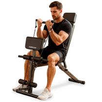 Banqueta de Exercícios Consport Equipamento 10 em 1 Compacto para Academia e Residencial