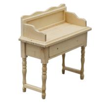 Banqueta de mesa Mini Dollhouse, móveis de madeira preta