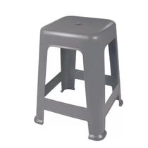 Banqueta de Plástico Cinza Mor