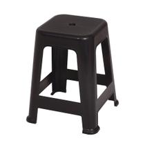 Banqueta de Plástico Empilhável Preto Mor