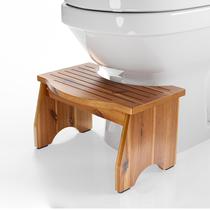 Banqueta de toalete HOLANA Acacia Wood 23cm de altura para adultos/crianças Banqueta de toalete HOLANA Acacia Wood 23cm de altura para adultos/crianças
