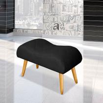 Banqueta Decorativa Josi Suede Preto Banqueta Decorativa Josi Suede Preto