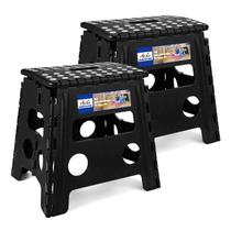Banqueta dobrável ACKO, pacote com 2 unidades, 13 cm de altura para crianças e adultos Banqueta dobrável ACKO, pacote com 2 unidades, 13 cm de altura para crianças e adultos