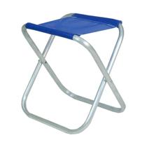 Banqueta Dobrável Banquinho Alumínio Suporta 90kg Diversas Cores Camping Praia Pesca - BEL/MOR