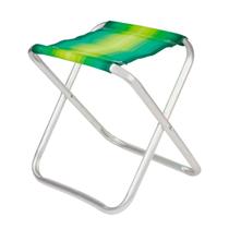 Banqueta Dobrável Banquinho Alumínio Suporta 90kg Diversas Cores Camping Praia Pesca - BEL/MOR