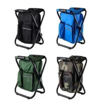 Banqueta dobravel com bolsa mochila semi termica cadeira banco para pesca camping