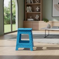 Banqueta Dobrável de Plástico Suporta até 100 kg, Leve e Resistente Ideal para Casa, Camping e Viagens 900 - Agraplast