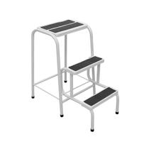 Banqueta Dobrável Escada De Aço 3 Degraus Escadinha De Apoio Leve E Forte Açomix Banqueta Dobrável Escada De Aço 3 Degraus Escadinha De Apoio Leve E Forte Açomix