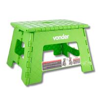 Banqueta Dobrável Plástica 22cm Reforçada Verde Banqueta Dobrável Plástica 22cm Reforçada Verde