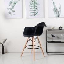 Banqueta Eames Arm PP Dsw-m Preto Banqueta Eames Arm PP Dsw-m Preto