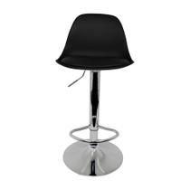 Banqueta Eiffel Giratória com Regulagem de Altura cor Preta Conthey Evolux - N1905947