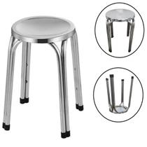 Banqueta em Aço Inox Banco Mocho pra Hospital Clinicas 47cm - Fx Banqueta em Aço Inox Banco Mocho pra Hospital Clinicas 47cm - Fx