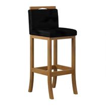 Banqueta em Madeira Maciça Londres Baixa