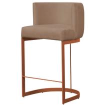 Banqueta Emilly com Suporte Bronze