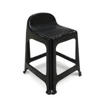 Banqueta Encosto Banquinho Resistente Bar Lanchonete Adulto Grande 70kg