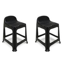 Banqueta Encosto Banquinho Resistente Bar Lanchonete Adulto Grande 70kg