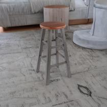 Banqueta Ergode Rustic Teak & Grey Wood Ivy sem montagem