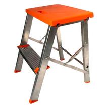 Banqueta escada 2 degraus aluminio agata