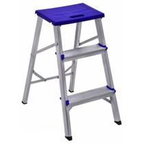 Banqueta Escada em Alumínio com 3 Degraus 55 - Real Escadas