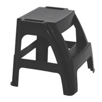 Banqueta Escada Paiva em Polipropileno Preto