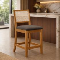 Banqueta Estofada Com Encosto Média Para Ilha Bar Cozinha Área Gourmet Rubi Banqueta Estofada Com Encosto Média Para Ilha Bar Cozinha Área Gourmet Rubi
