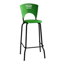 Banqueta Fixa Alta Piacere para recepção Cor Verde Banqueta Fixa Alta Piacere para recepção Cor Verde