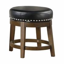 Banqueta giratória de material sintético Benzara Bara de 51 cm, conjunto de 2