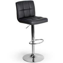 Banqueta Giratória Estofada Gomos Confort P030 Prime Office, Preta/Cromo, Regulagem Altura 61-82cm, Suporte 120kg Banqueta Giratória Estofada Gomos Confort P030 Prime Office, Preta/Cromo, Regulagem Altura 61-82cm, Suporte 120kg
