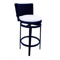 Banqueta Giratória Havana Corda Náutica - Tecido Duna Cru Banqueta Giratória Havana Corda Náutica - Tecido Duna Cru