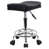 Banqueta giratória KKTONER Square PU Leather Swivel Massage Black