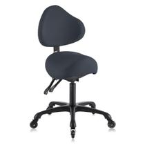 Banqueta giratória pneumática DR.LOMILOMI 510 KOA com suporte traseiro