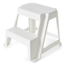 Banqueta Gracious Living Plastic, 2 degraus, 40 cm de altura, branca Banqueta Gracious Living Plastic, 2 degraus, 40 cm de altura, branca