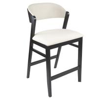 Banqueta Hera Laminada Tecido 03 Linho