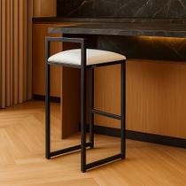 Banqueta Industrial Alta Sala Jantar Bar Bancada Cozinha Cuba