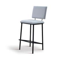 Banqueta Industrial Marcelle - Gelo Banqueta Industrial Marcelle - Gelo