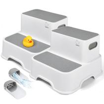 Banqueta Infantil Harwaya para Pia de Banheiro (Pacote com 2 Unidades) - Branca