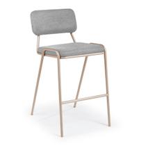 Banqueta Ipê Aço Carbono Dourado Banqueta Ipê Aço Carbono Dourado