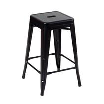 Banqueta Laráz Iron Tolix média para bancada 61 cm - Preto Banqueta Laráz Iron Tolix média para bancada 61 cm - Preto